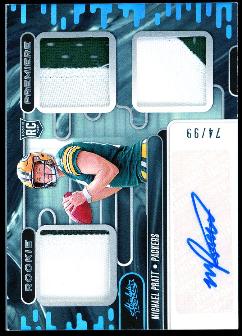 Panini Absolute Football 2024 Rookie Premiere - Michael Pratt RC Auto 74/99 Jersey #RPM-MPT