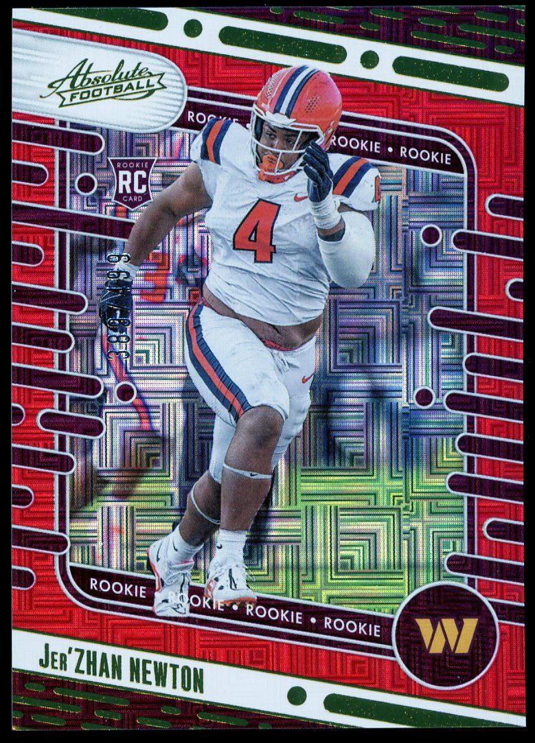 Panini Absolute Football 2024 - Jer’Zhan Newton RC Red Squares 389/499 #136