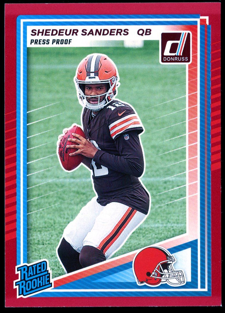 Panini Donruss Football 2025 - Shedder Sanders RC Press Proof Red #302