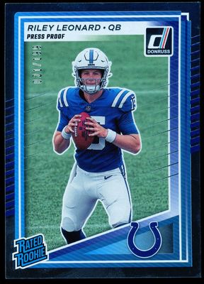 Panini Donruss Football 2025 - Riley Leonard RC Press Proof Silver 21/199 #341