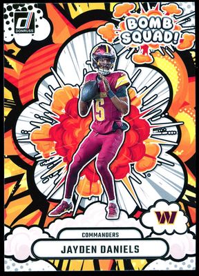Panini Donruss Football 2025 Bomb Squad - Jayden Daniels #BS-JDS