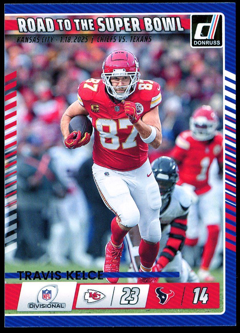 Panini Donruss Football 2025 Road to the Super Bowl - Travis Kelce Divisional Round #1