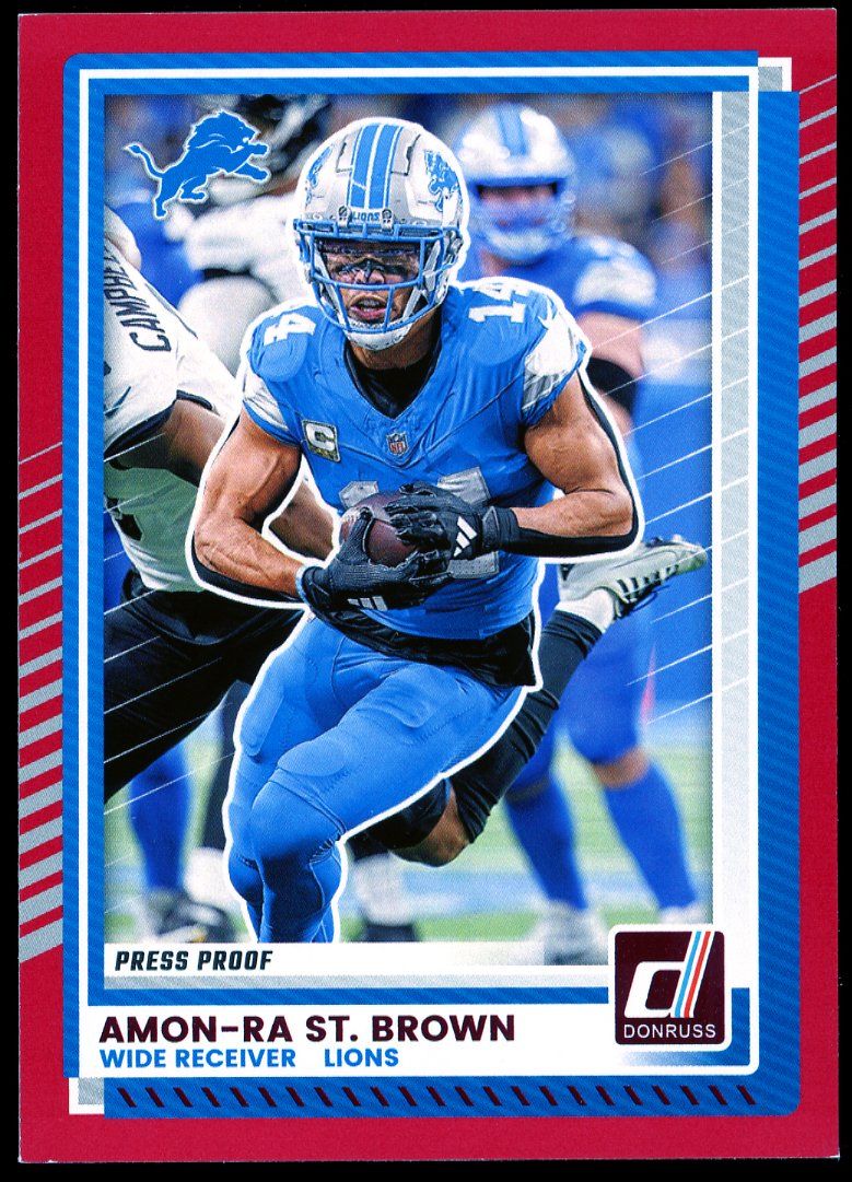 Panini Donruss Football 2025 - Amon-Ra St. Brown Press Proof Red #81