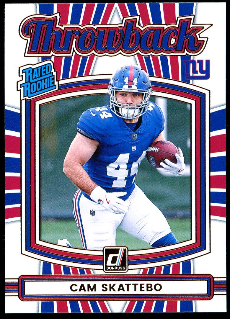 Panini Donruss Football 2025 Rated Rookie Throwback - Cam Skattebo #36