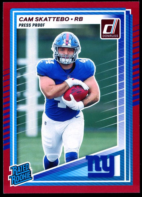 Panini Donruss Football 2025 - Cam Skattebo RC Press Proof Red #302