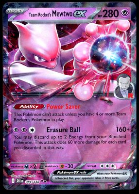 Pokemon Destined Rivals 2025 - Team Rocket’s Mewtwo EX #81