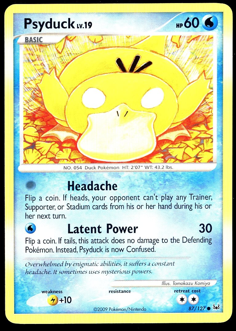 Pokemon Platinum 2009 - Psyduck #87