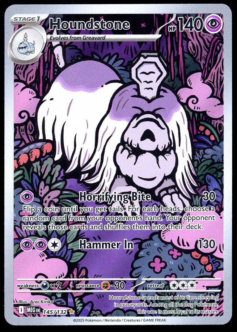 Pokemon Mega Evolution 2025 - Houndstone #145