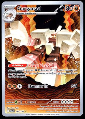 Pokemon Mega Evolution 2025 - Garganacl #147