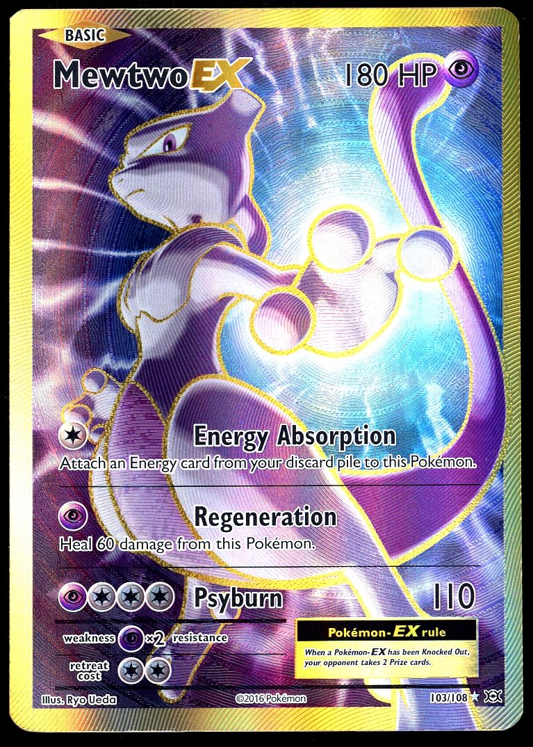 Pokemon Evolutions 2016 - Mewtwo EX #103