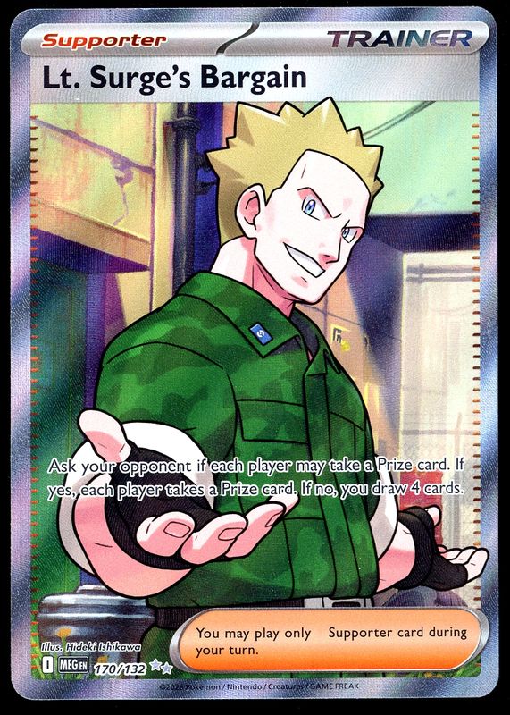 Pokemon Mega Evolution 2025 - Lt. Surge’s Bargain #170