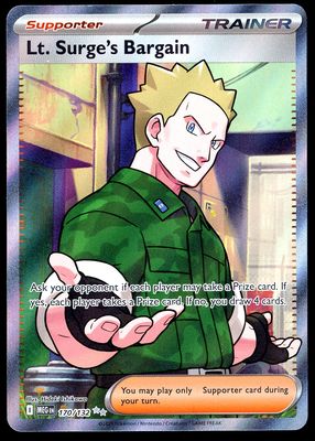 Pokemon Mega Evolution 2025 - Lt. Surge’s Bargain #170