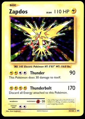 Pokemon Evolutions 2016 - Zapdos Holo #42