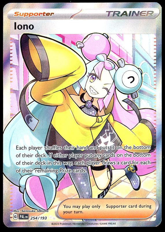Pokemon Paldea Evolved 2023 - Iono #254