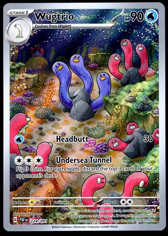 Pokemon Paldean Fates 2024 - Wugtrio #224