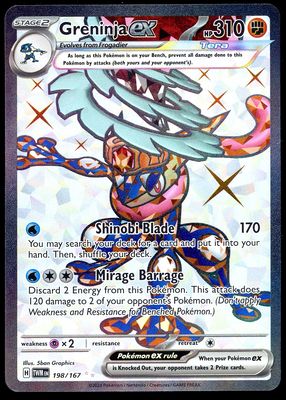 Pokemon Twilight Masquerade 2024 - Greninja EX #198