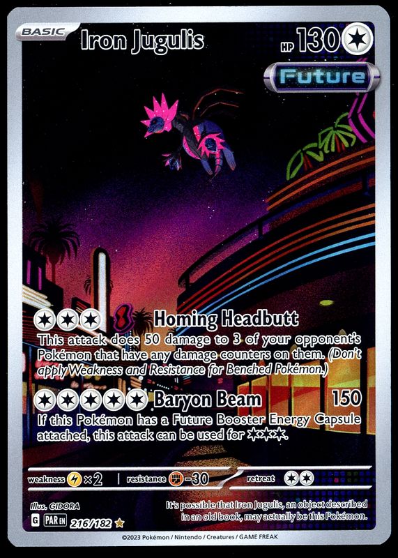 Pokemon Paradox Rift 2023 - Iron Jugulis #216