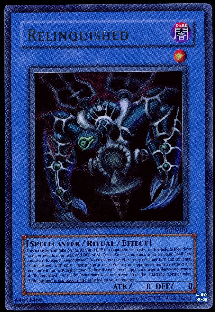 YuGiOh Starter Deck: Pegasus 1996 - Relinquished #SDP-001