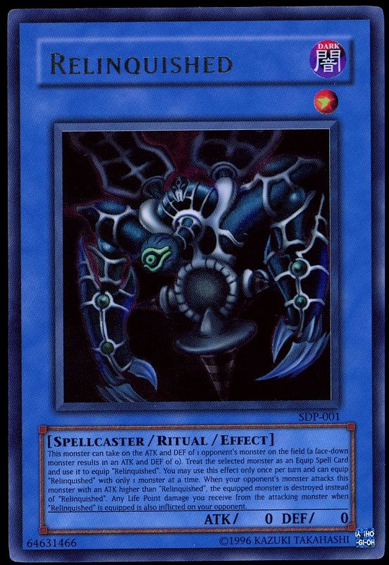 YuGiOh Starter Deck: Pegasus 1996 - Relinquished #SDP-001