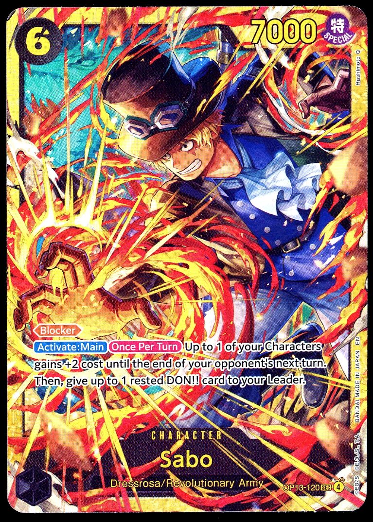 One Piece Carrying On His Will 2025 - Sabo #OP13-120