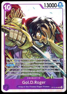 One Piece Carrying On His Will 2025 - Gol.D.Roger #OP13-064