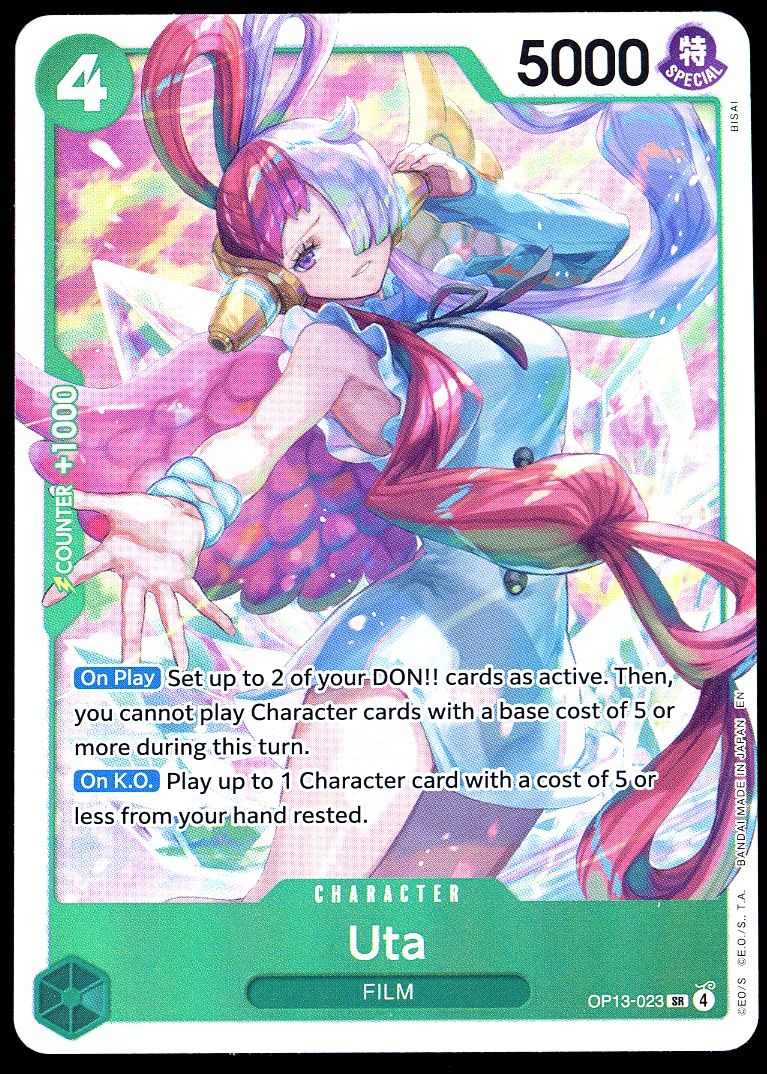 One Piece Carrying On His Will 2025 - Uta #OP13-023