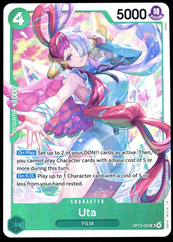 One Piece Carrying On His Will 2025 - Uta #OP13-023