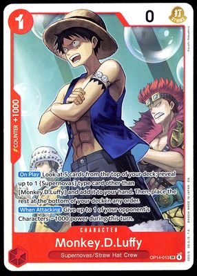 One Piece Azure Sea’s Seven 2026 - Monkey.D.Luffy #OP14-013