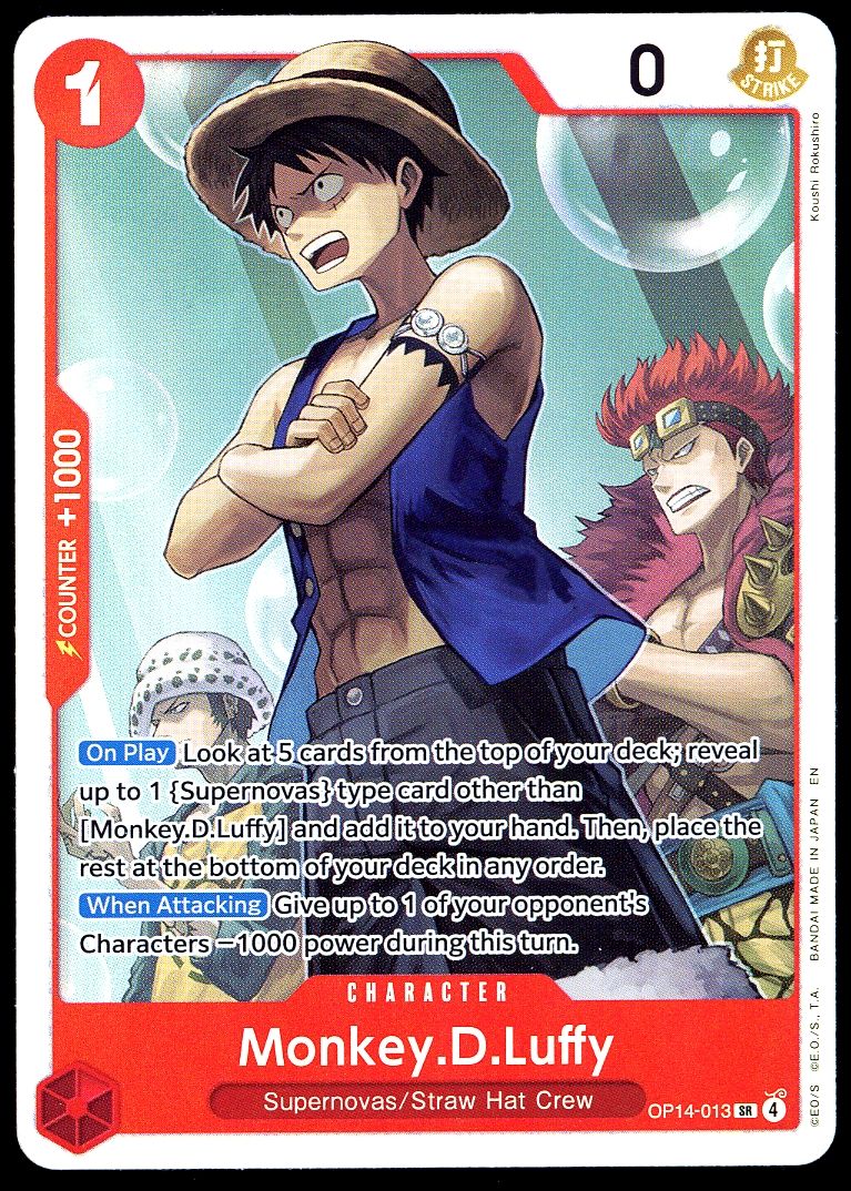 One Piece Azure Sea’s Seven 2026 - Monkey.D.Luffy #OP14-013