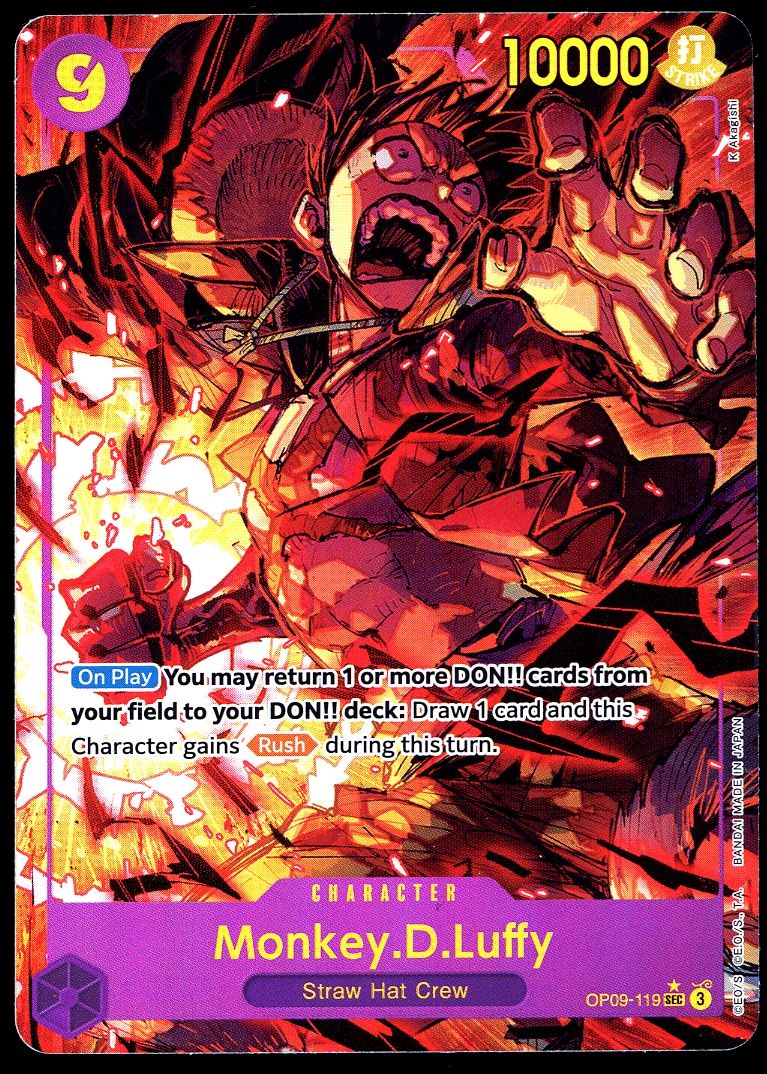 One Piece Emperors in the New World - Monkey D. Luffy #OP09-119