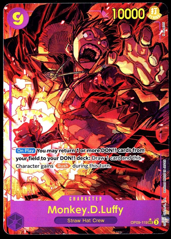 One Piece Emperors in the New World - Monkey D. Luffy #OP09-119