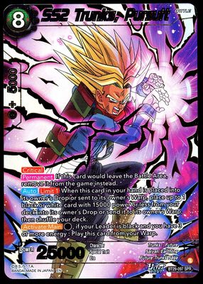 Dragon Ball Z Fearsome Rivals 2026 - SS2 Trunks, Pursuit #BT29-097 SPR