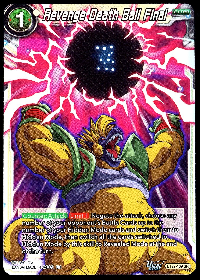 Dragon Ball Z Fearsome Rivals 2026 - Revenge Death Ball Final #BT29-139