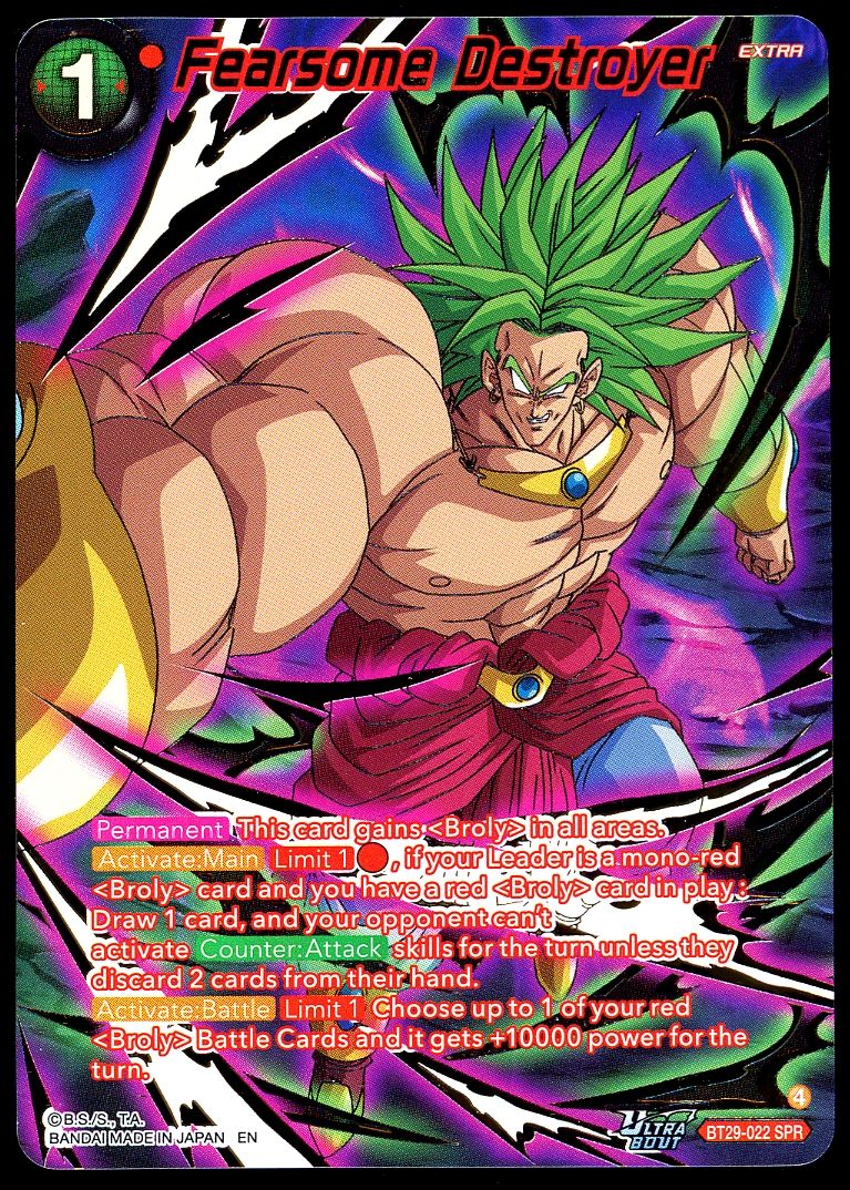 Dragon Ball Z Fearsome Rivals 2026 - Fearsome Destroyer #BT29-022 SPR