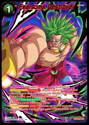 Dragon Ball Z Fearsome Rivals 2026 - Fearsome Destroyer #BT29-022 SPR
