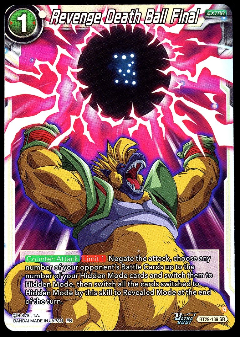 Dragon Ball Z Fearsome Rivals 2026 - Revenge Death Ball Final #BT29-139