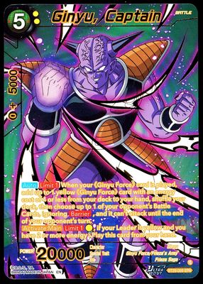 Dragon Ball Z Fearsome Rivals 2026 - Ginyu, Captain #BT29-069 SPR