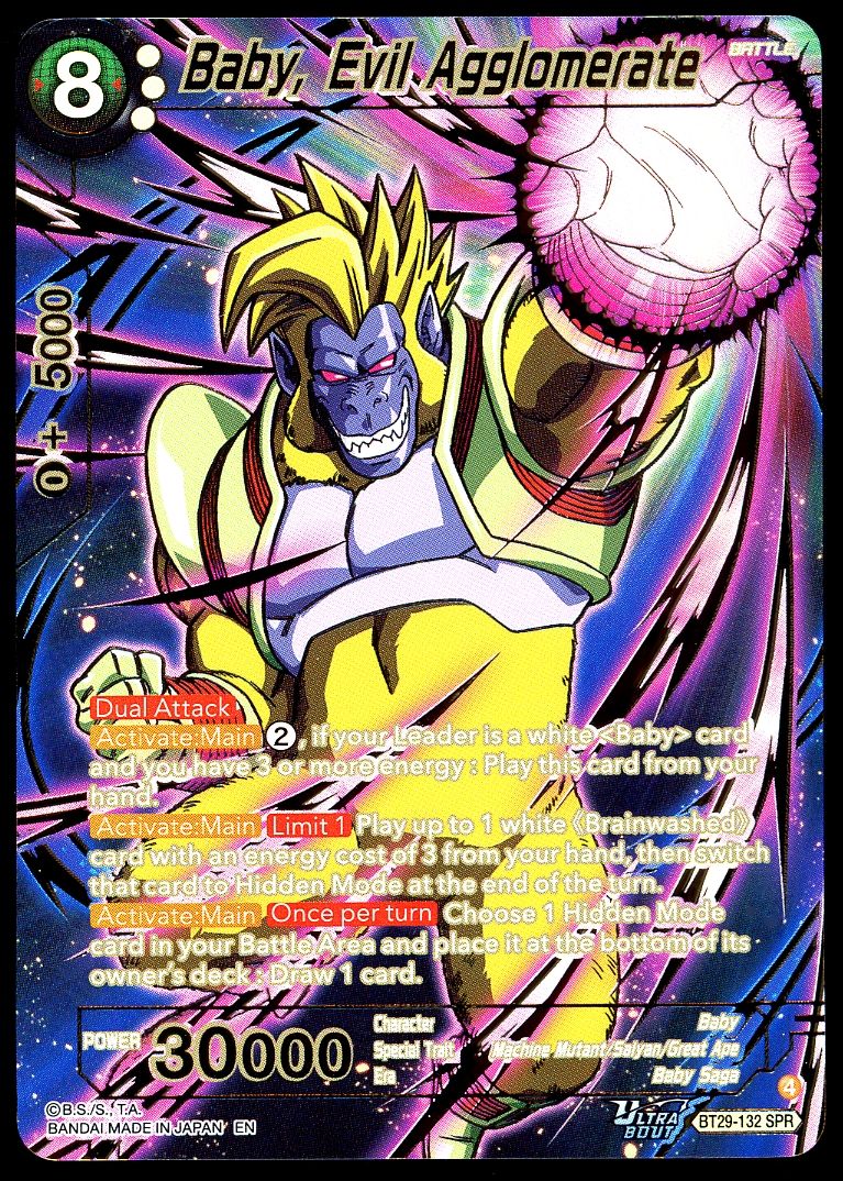 Dragon Ball Z Fearsome Rivals 2026 - Baby, Evil Agglomerate #BT29-132 SPR