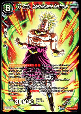 Dragon Ball Z Fearsome Rivals 2026 - SS Broly, Indiscriminate Destroyer #BT29-017