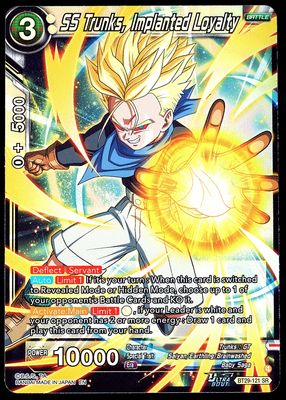 Dragon Ball Z Fearsome Rivals 2026 - SS Trunks, Implanted loyalty #BT29-121