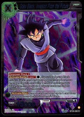 Dragon Ball Z Fearsome Rivals 2026 - Goku Black, Invasion From the Future #BT29-090