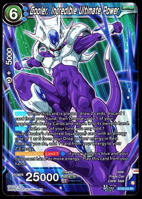 Dragon Ball Z Fearsome Rivals 2026 - Cooler, Incredible Ultimate Power #BT29-032 SR