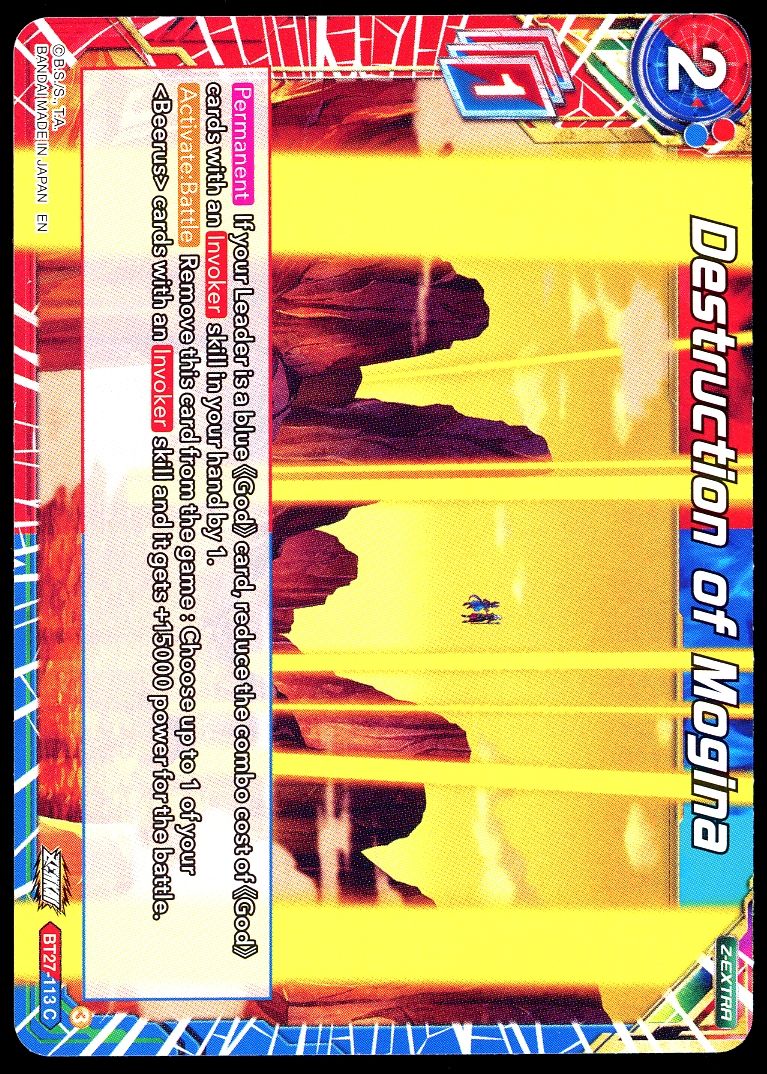 Dragon Ball Super: History of Z 2025 - Destruction of Mogina #BT27-113