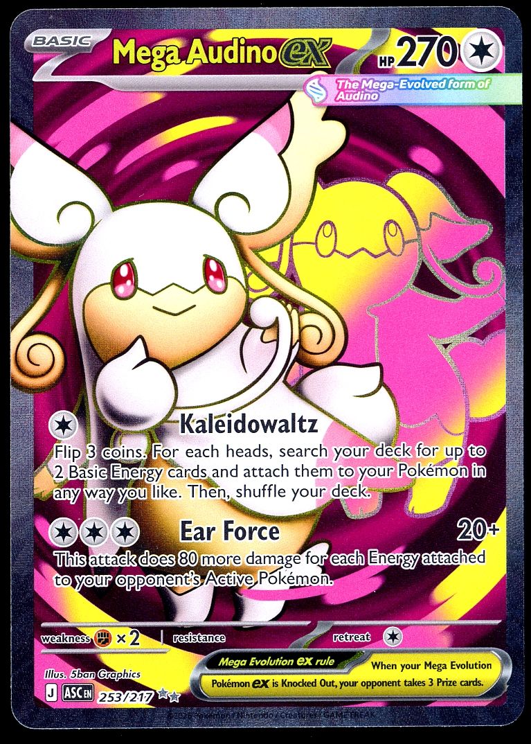 Pokemon Ascended Heroes 2026 - Mega Audino EX #253