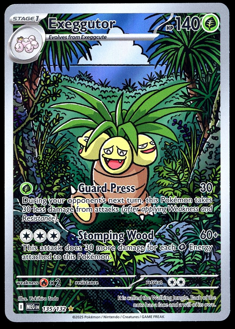 Pokemon Mega Evolution 2025 - Exeggutor  #135