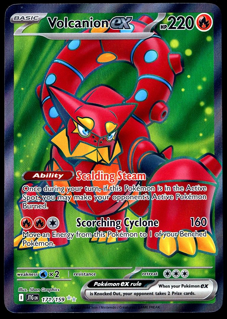 Pokemon Journey Together 2025 - Volcanion EX #171