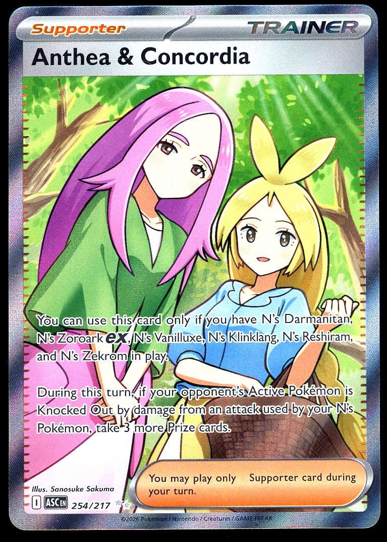 Pokemon Ascended Heroes 2026 - Anthea &amp; Concordia #254