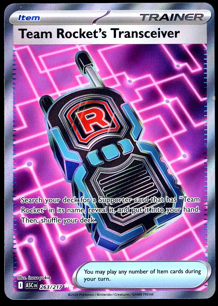 Pokemon Ascended Heroes 2026 - Team Rocket’s Transceiver #263