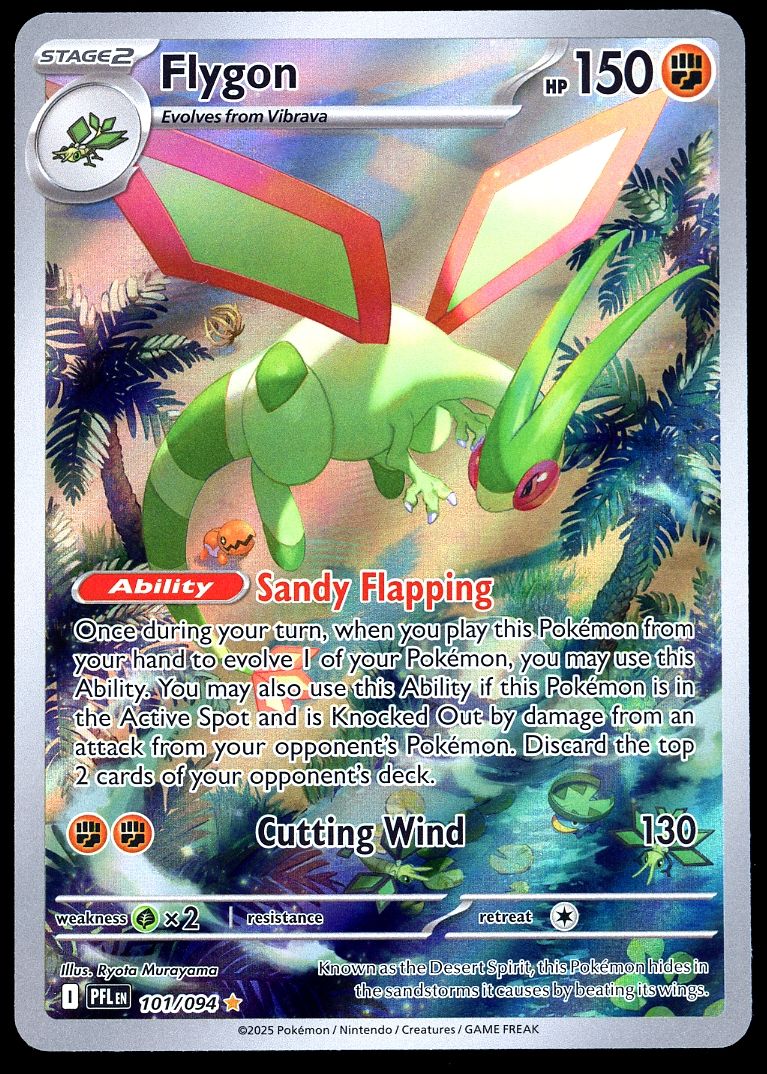 Pokemon Phantasmal Flames 2025 - Flygon #101