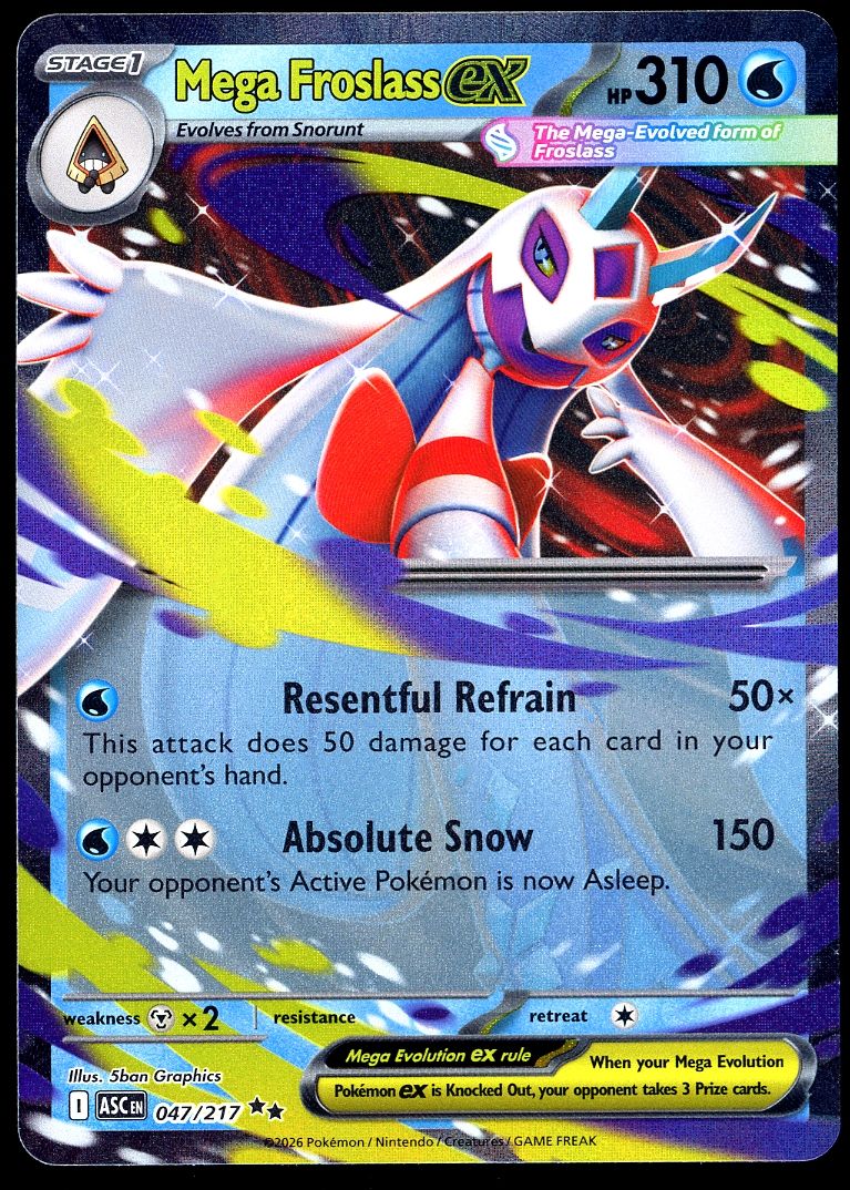 Pokemon Ascended Heroes 2026 - Mega Froslass EX #47